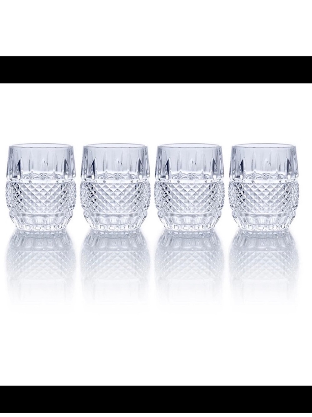 Mikasa Delano 4 pcs set double old fashioned glasses NWT